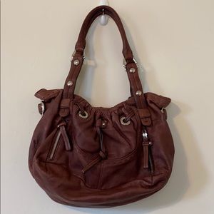 B. MAKOWSKY LEATHER BAG BROWN SUPER SOFT GREAT!!!